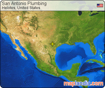 San Antonio Plumbing satellite map