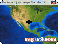 Personal Injury Lawyer San Antonio satellite map