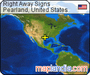 Right Away Signs satellite map