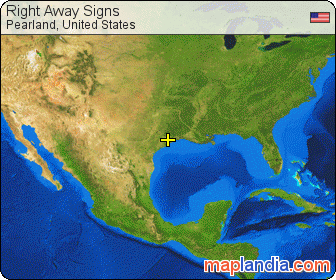 Right Away Signs satellite map