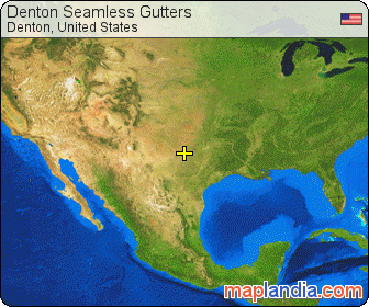 Denton Seamless Gutters satellite map