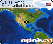 Dallas Towing satellite map