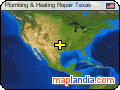 Plumbing & Heating Repair Texas satellite map