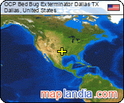 OCP Bed Bug Exterminator Dallas TX  satellite map