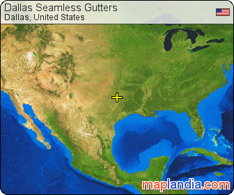 Dallas Seamless Gutters satellite map