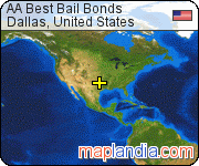 AA Best Bail Bonds satellite map