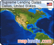 Supreme Lending Dallas satellite map