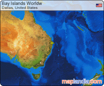 Bay Islands Worldw satellite map