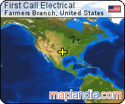 First Call Electrical satellite map