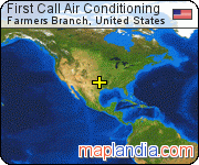 First Call Air Conditioning satellite map