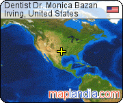 Dentist Dr. Monica Bazan satellite map