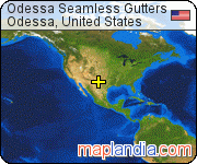 Odessa Seamless Gutters satellite map