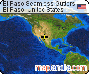 El Paso Seamless Gutters satellite map