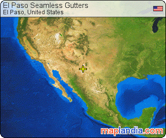 El Paso Seamless Gutters satellite map