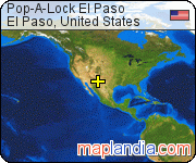 Pop-A-Lock El Paso satellite map