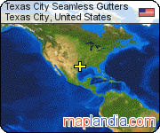 Texas City Seamless Gutters satellite map