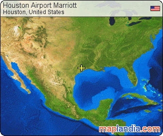 Houston Airport Marriott satellite map