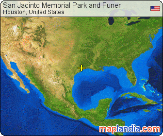 San Jacinto Memorial Park and Funer satellite map