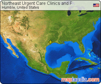 Northeast Urgent Care Clinics and F satellite map