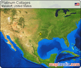 Platinum Cottages satellite map