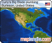 Curly's Big Blade plumbing satellite map