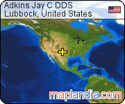 Adkins Jay C DDS satellite map