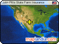 John Pitts State Farm Insurance satellite map