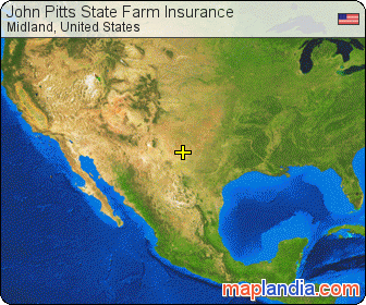 John Pitts State Farm Insurance satellite map