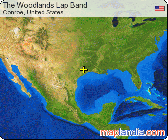 The Woodlands Lap Band  satellite map