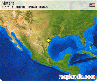Matera satellite map