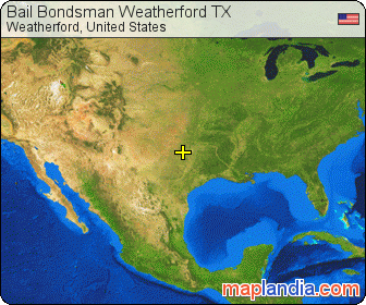 Bail Bondsman Weatherford TX satellite map