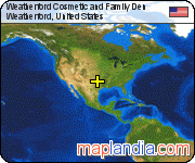 Weatherford Cosmetic and Family Den satellite map