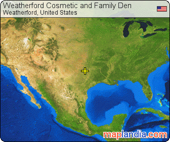 Weatherford Cosmetic and Family Den satellite map