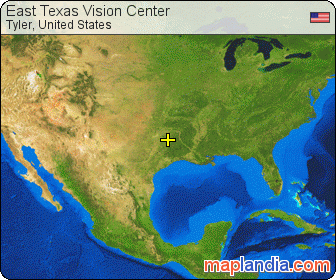 East Texas Vision Center satellite map