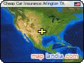 Cheap Car Insurance Arlington TX satellite map