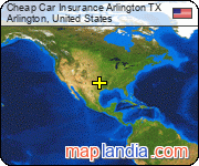 Cheap Car Insurance Arlington TX satellite map