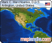 Mark C. Marchbanks, D.D.S.	 satellite map