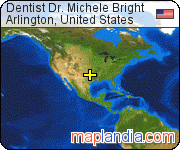 Dentist Dr. Michele Bright satellite map