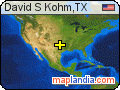 David S Kohm,TX satellite map