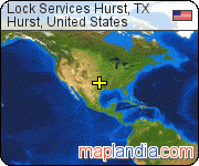 Lock Services Hurst, TX satellite map