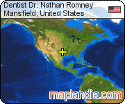 Dentist Dr. Nathan Romney satellite map