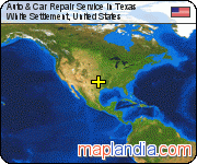 Auto & Car Repair Service in Texas satellite map