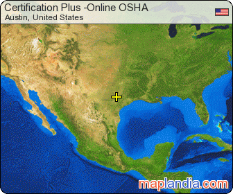 Certification Plus -Online OSHA satellite map