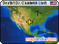 Dentist Dr. Chadwick Lindt satellite map