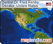 Dentist Dr. Fred Renfro satellite map