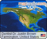 Dentist Dr. Justin Brown satellite map