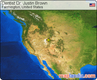 Dentist Dr. Justin Brown satellite map