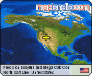 Precision Bodyline and Mega Cab Con satellite map