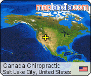 Canada Chiropractic satellite map