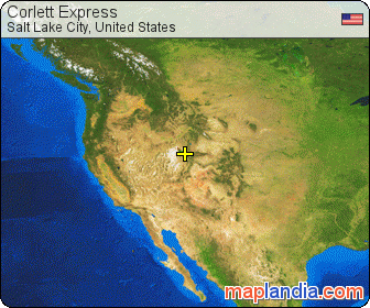 Corlett Express satellite map